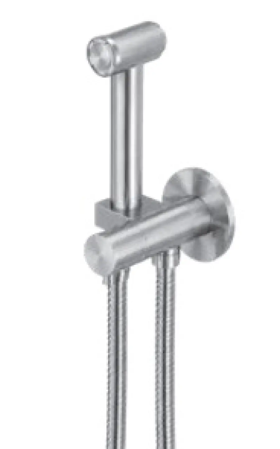 AMA RHEA concealed single lever mixer with bidet spray stainless steel