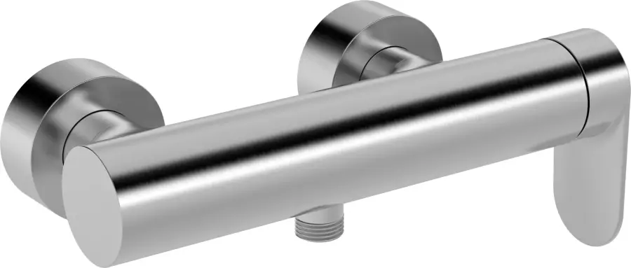 HansaGenesis Μπαταρία Ντούς Brushed steel