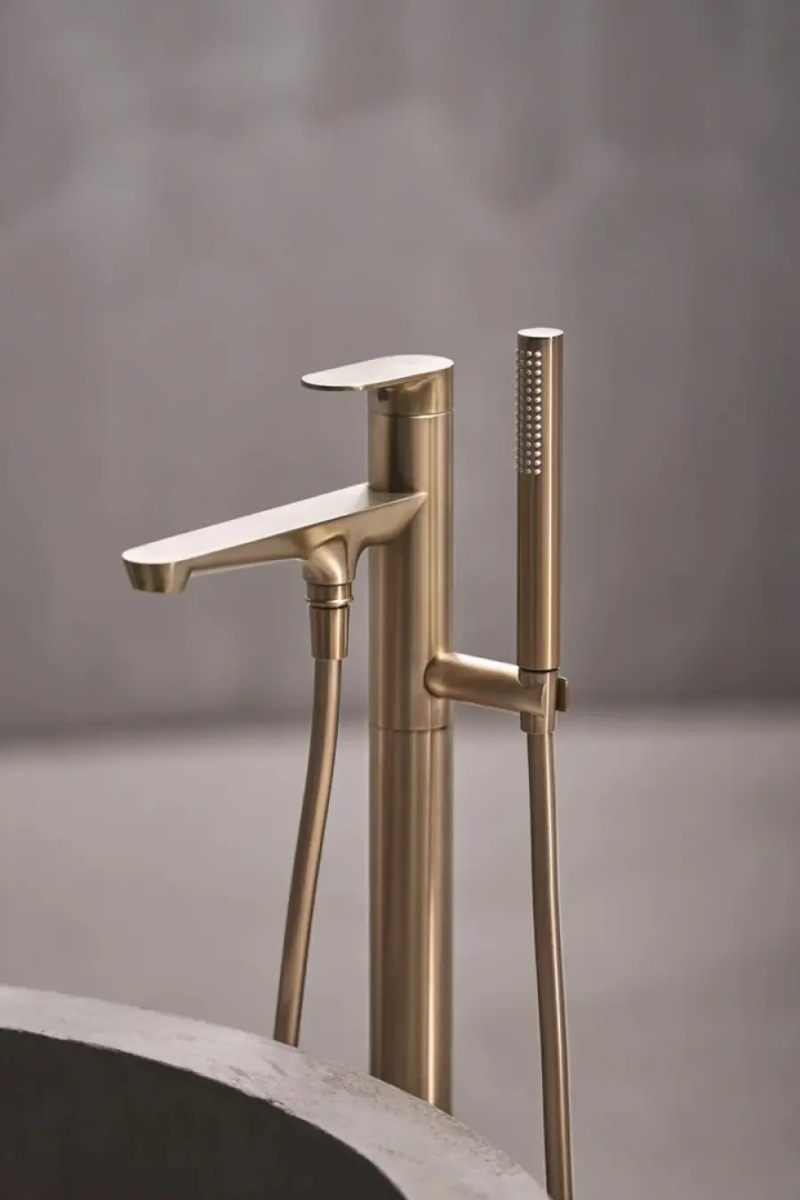 HansaGenesis Μπαταρία Λουτρού ελεύθερης τοποθέτησης Brushed bronze