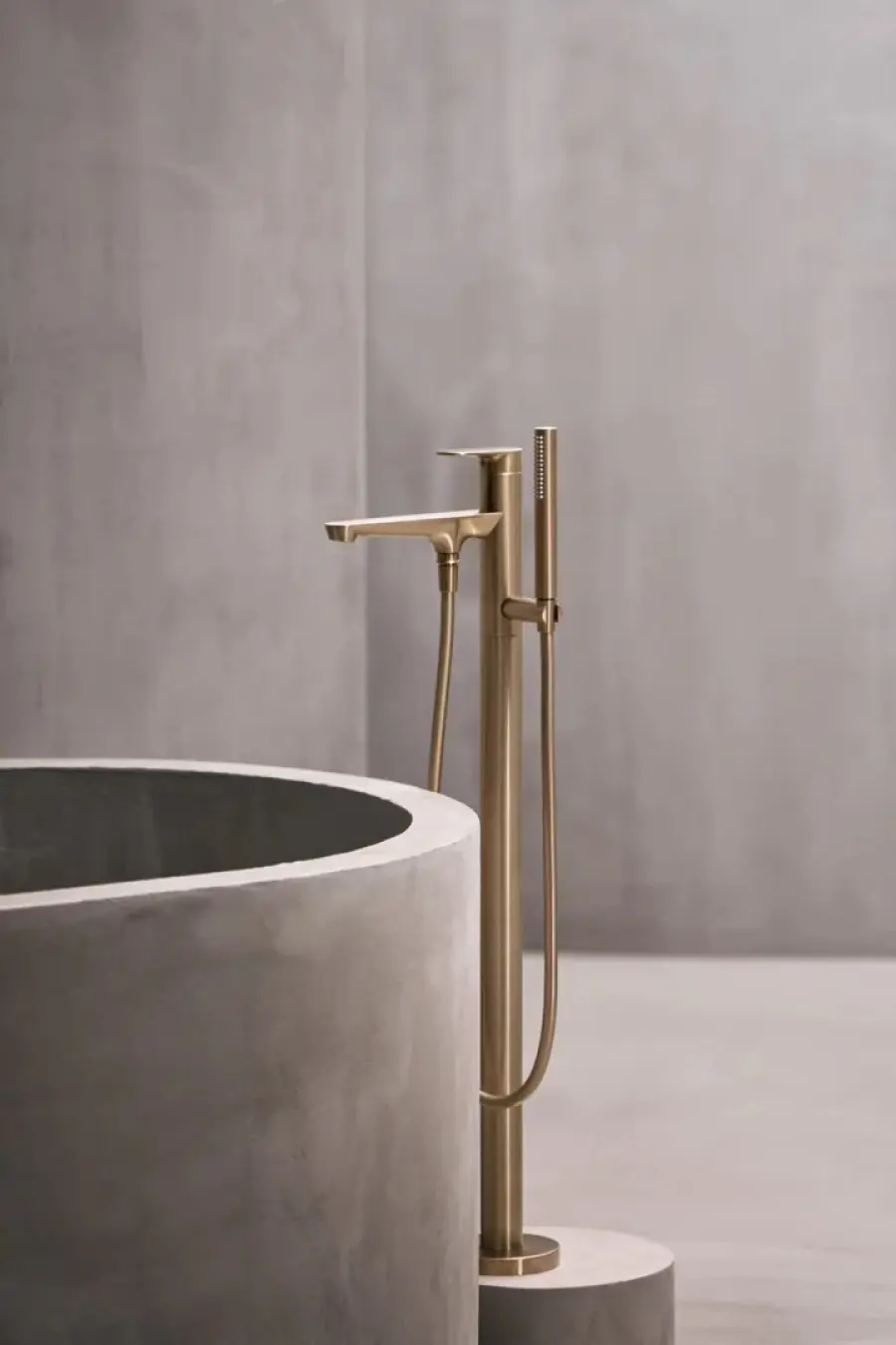 HansaGenesis Μπαταρία Λουτρού ελεύθερης τοποθέτησης Brushed bronze