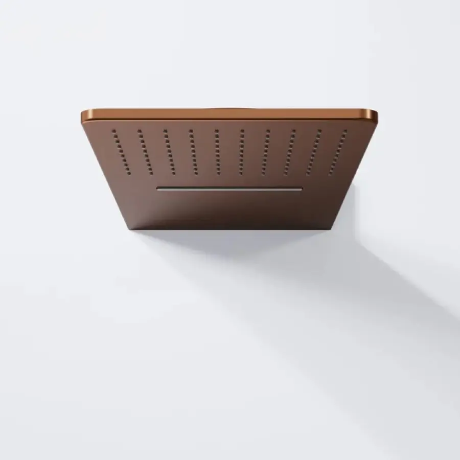 Steinberg 390 Wall rain shower panel Brushed Copper