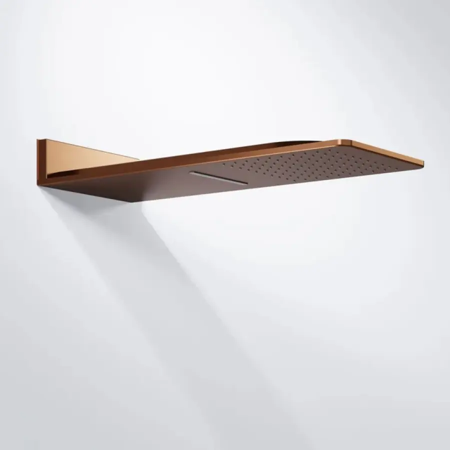 Steinberg 390 Wall rain shower panel Brushed Copper