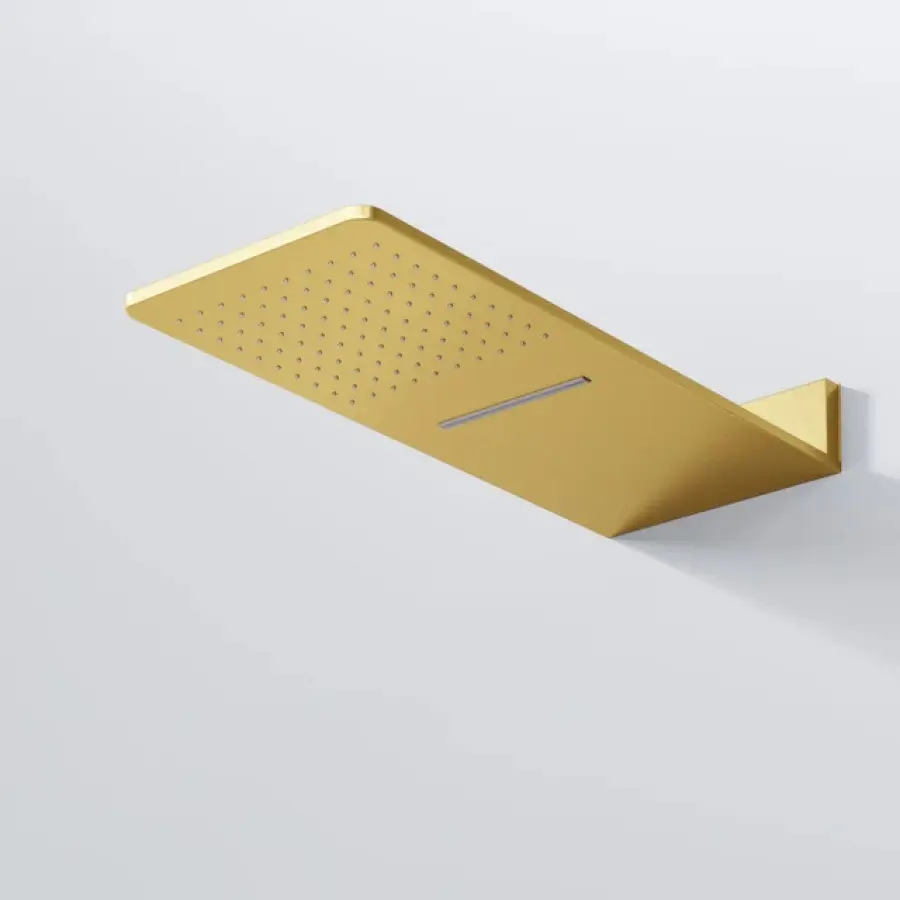Steinberg 390 Wall rain shower panel Brushed Gold