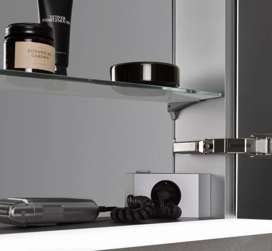Illuminated mirror cabinet EMCO 800, 982mm (2 doors)
