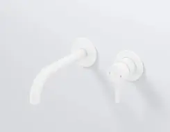 Complete shower and basin system ST 100 White Matt