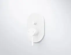 Complete shower and basin system ST 100 White Matt