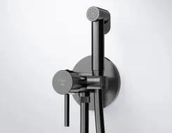 Steinberg 100 Bidet concealed - single lever mixer Brushed Gun Metal