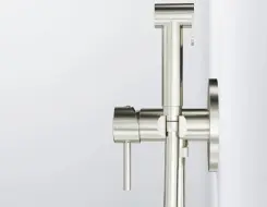 Steinberg 100 Bidet concealed - single lever mixer Brushed Nickel
