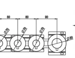 AMA RHEA Built-in thermostatic mixer in stainless steel