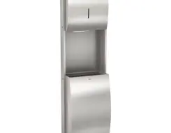 KWC STRATOS Paper towel/waste bin combination for recessed mounting STRX602E