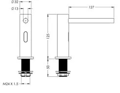 KWC Deck mounted electronic soap dispenser SD99-010