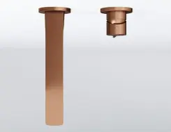 Steinberg 290 Wall-mounted single-lever basin mixer Brushed Copper