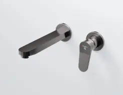 Steinberg 340 Μπαταρία Νιπτήρος Τοίχου Brushed Gun Metal