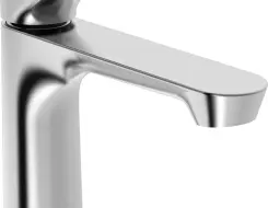 HansaGenesis Washbasin faucet Brushed steel