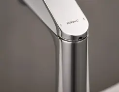 HansaGenesis Washbasin faucet Brushed steel