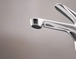 HansaGenesis Washbasin faucet Brushed steel