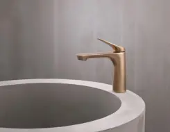 HansaGenesis Washbasin faucet Brushed bronze