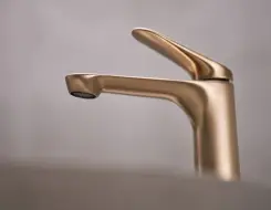 HansaGenesis Washbasin faucet Brushed bronze