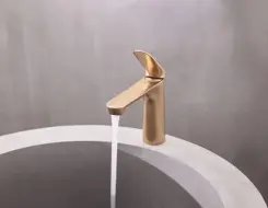 HansaGenesis Washbasin faucet Brushed bronze