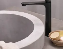 HansaGenesis High washbasin faucet Matt black