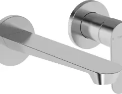 HansaGenesis Μπαταρία Νιπτήρος τοίχου Brushed steel