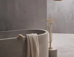 HansaGenesis Μπαταρία Λουτρού ελεύθερης τοποθέτησης Brushed bronze