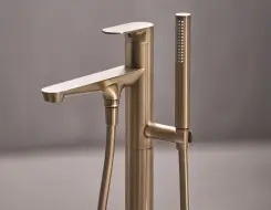 HansaGenesis Μπαταρία Λουτρού ελεύθερης τοποθέτησης Brushed bronze