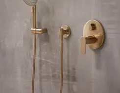 HansaGenesis Χεράκι για μπαταρία λουτρού Brushed bronze