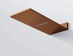 Steinberg 390 Wall rain shower panel Brushed Copper