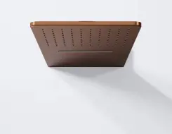 Steinberg 390 Wall rain shower panel Brushed Copper
