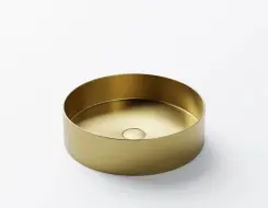 Steinberg 442 Stainless Steel Νιπτήρας ø 400 x 110mm Brushed Gold