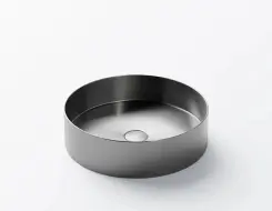 Steinberg 442 Stainless Steel Νιπτήρας ø 400 x 110mm Brushed Gun Metal