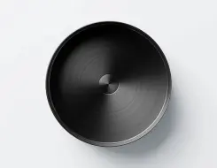 Steinberg 442 Stainless Steel Νιπτήρας ø 400 x 110mm Brushed Gun Metal