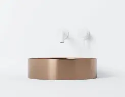 Steinberg 442 Stainless Steel Νιπτήρας ø 400 x 110mm Brushed Copper