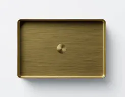 Steinberg 442 Stainless Steel Νιπτήρας 600mm x 400mm Brushed Gold