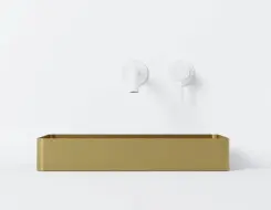 Steinberg 442 Stainless Steel Νιπτήρας 600mm x 400mm Brushed Gold