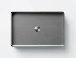 Steinberg 442 Stainless Steel Νιπτήρας 600mm x 400mm Brushed Steel