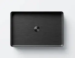 Steinberg 442 Stainless Steel Νιπτήρας 600mm x 400mm Brushed Gun Metal