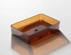 Steinberg 489 Countertop washbasin 600 x 400 x 120 mm Maroon