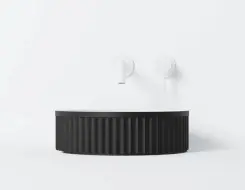 Steinberg 740 Νιπτήρας 400x400x120 Matt White / Matt Black