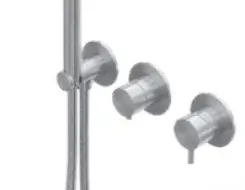 AMA RHEA  Built-in mixer for bathtub in stainless steel