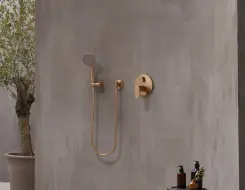 Complete shower system hs Genesis Brushed Bronze