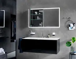 Illuminated mirror Εmco prime slim 1000mm LED-lights ( 2 doors)