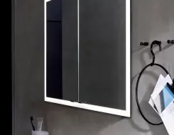 Illuminated mirror Εmco prime slim 1000mm LED-lights ( 2 doors)