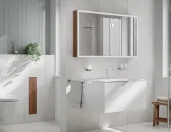 Illuminated mirror Εmco prime slim 1000mm LED-lights ( 2 doors)