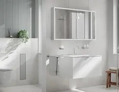 Illuminated mirror Εmco prime slim 1000mm LED-lights ( 2 doors)