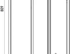 Module for WC EMCO ASIS 150 Light bronze anodized