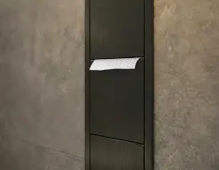 Εντοιχισμένη Χαρτοθήκη & Πιγκαλ μπάνιου EMCO ASIS 150 Black anodized