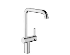KWC BEVO E Lever mixer - kitchen Stainless Steel