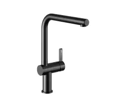 KWC Μπαταρία Κουζίνας BEVO E με αποσπώμενο ντουσάκι Industrial Black